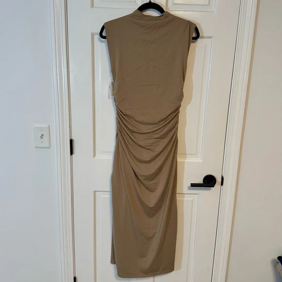 Abercrombie & Fitch | The A&F Paloma Maxi Dress, Tan Color, Modal, Size MP - NWT - Picture 7 of 12